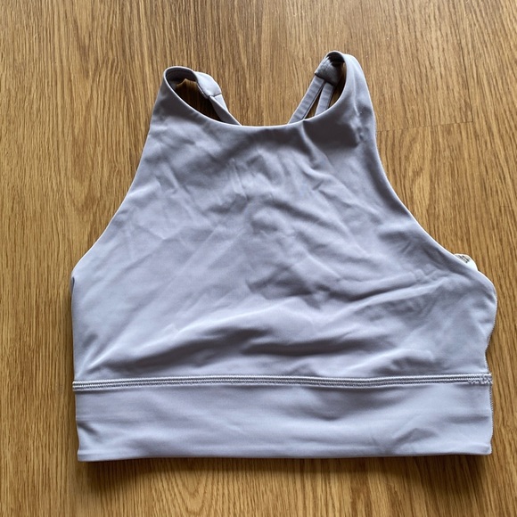lululemon athletica Other - Lululemon lavender high energy high neck longline sports bra with cross back 8